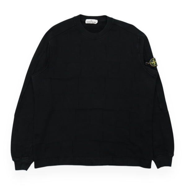 Stone Island Cross Check Grid Jumper Sweatshirt