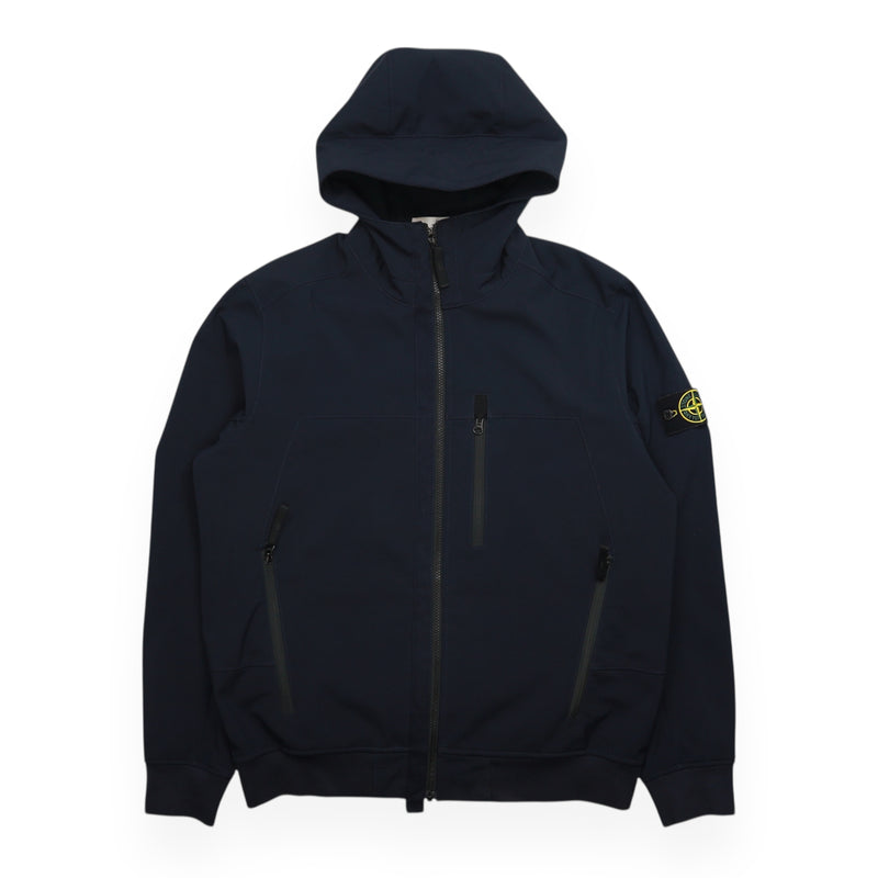 Stone Island A/W 18 Soft Shell R Jacket in Navy, front