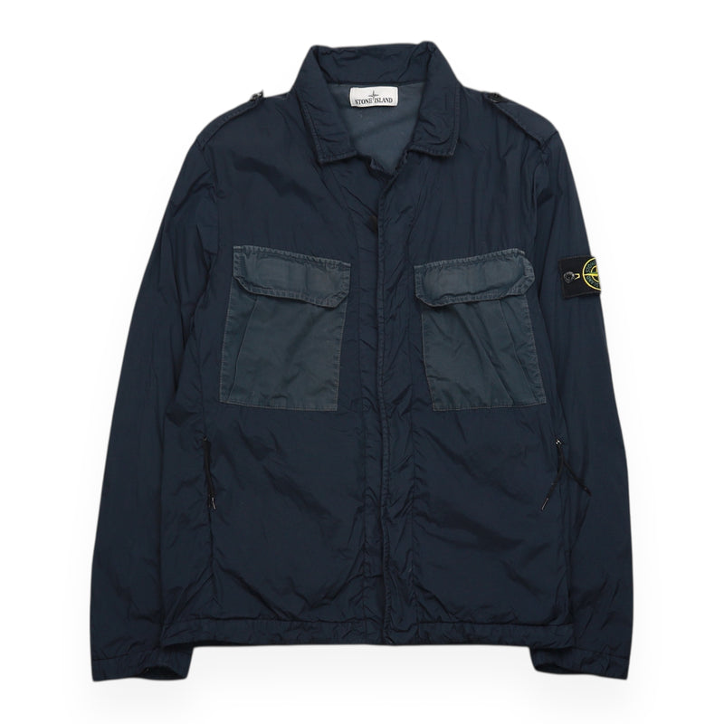 Stone Island S/S 16 Garment Dyed Crinkle NY Jacket in Navy, front