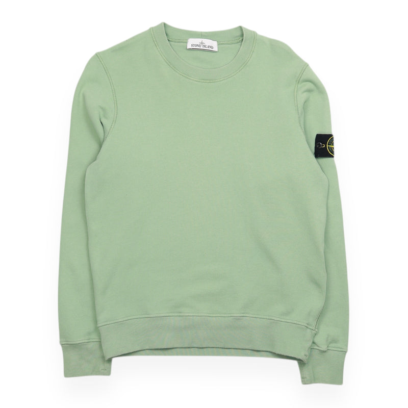 Stone Island A/W 22 Brushed Cotton Sweatshirt in Mint, front