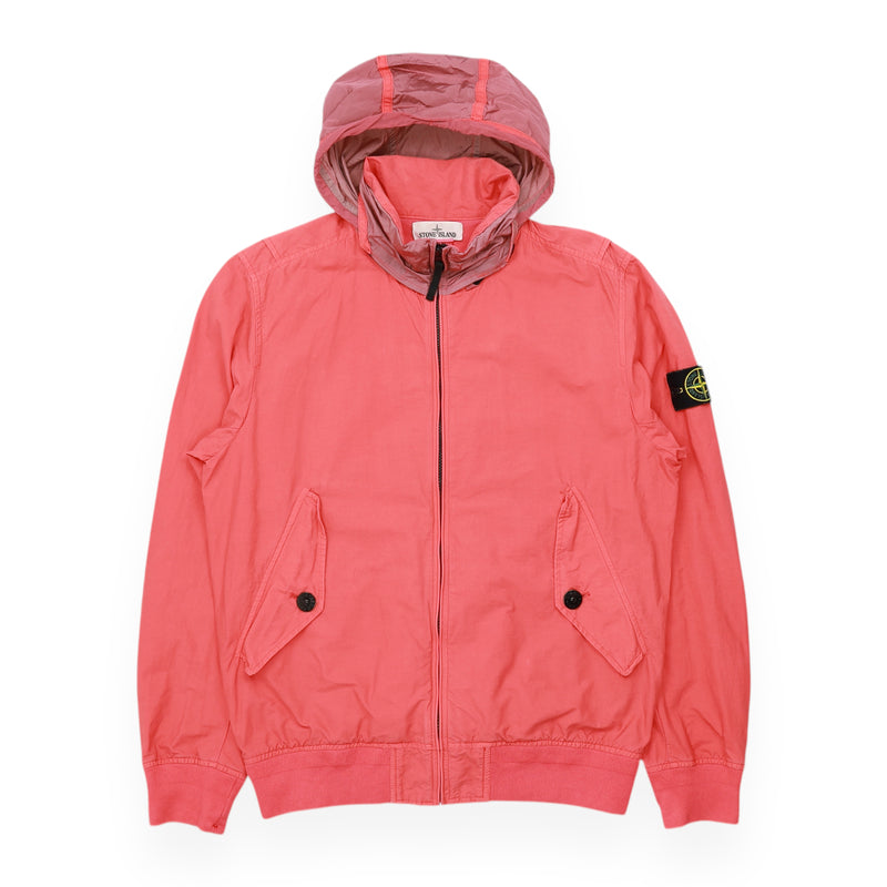 Stone Island Light Cotton Nylon Twill Nylon Metal Jacket in Pink, front