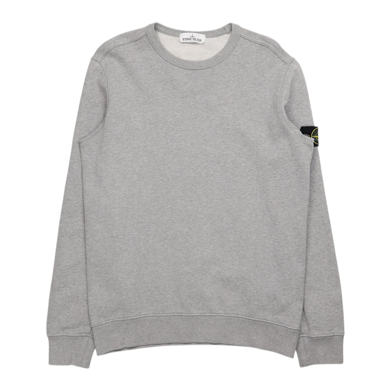 Stone Island A/W 19 Garment Dyed Sweatshirt in Grey, front