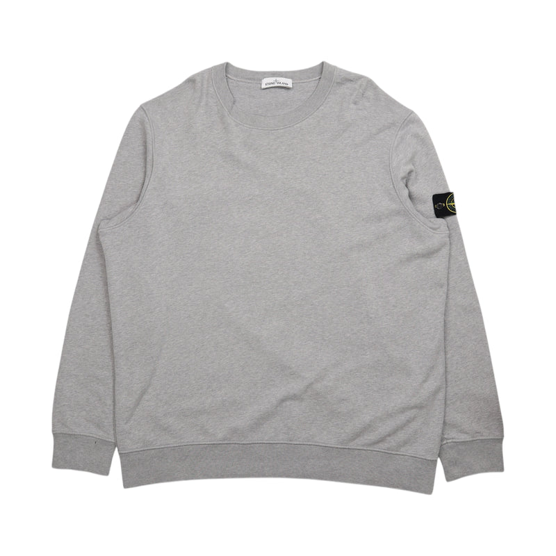 Stone Island A/W 21 Garment Dyed Sweatshirt in Grey, front