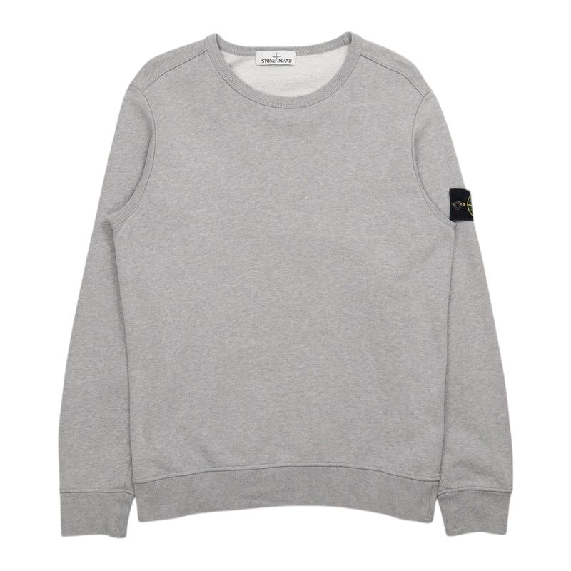 Stone Island A/W 18 Garment Dyed Jumper in Grey, front