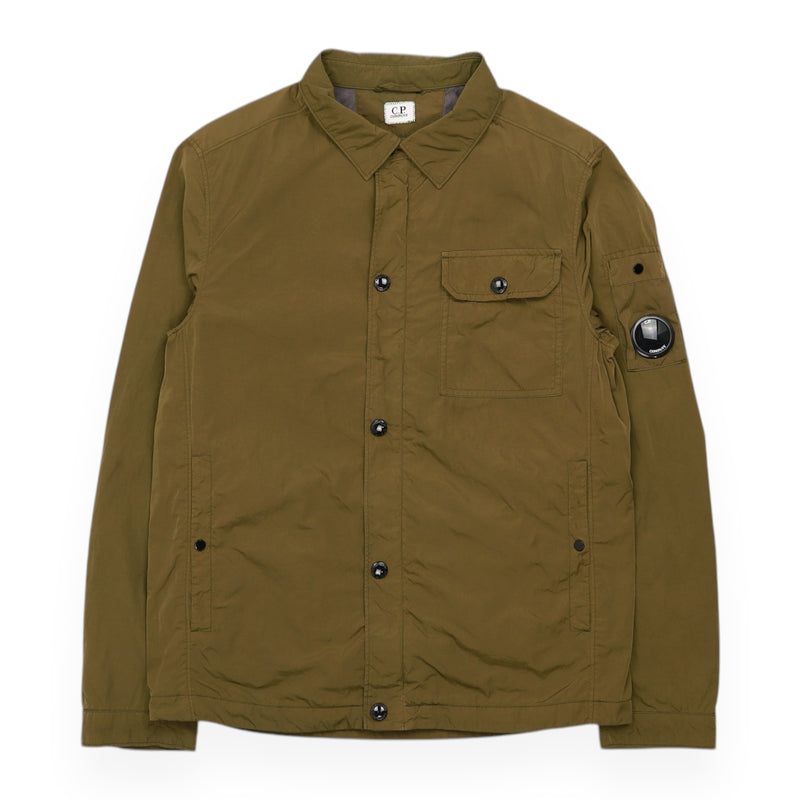 C.P. Company Chrome Lens Jacket in Khaki Green, front