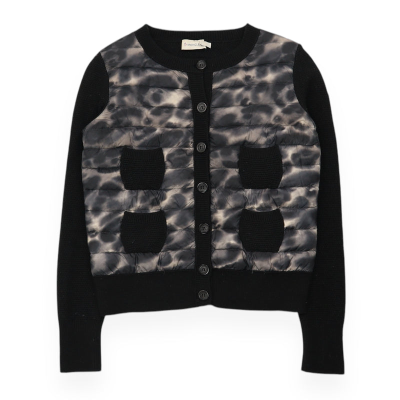 Moncler Maglione Tricot Alla Coreana Sweatshirt in Black, front