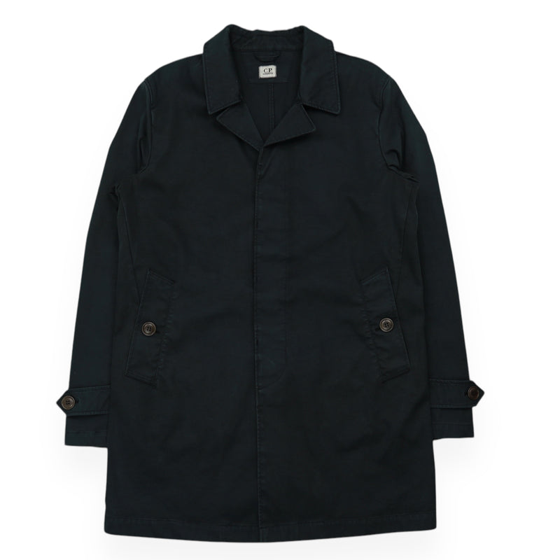 CP Company Raso Mac Jacket in Black, front