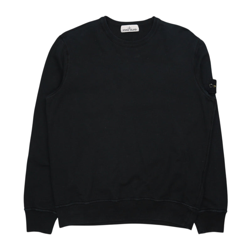 Stone Island A/W 14 Garment Dyed Sweatshirt in Black, front