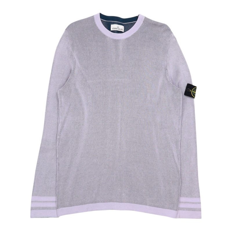 Stone Island S/S 18 Bicolour Jumper in Purple, front