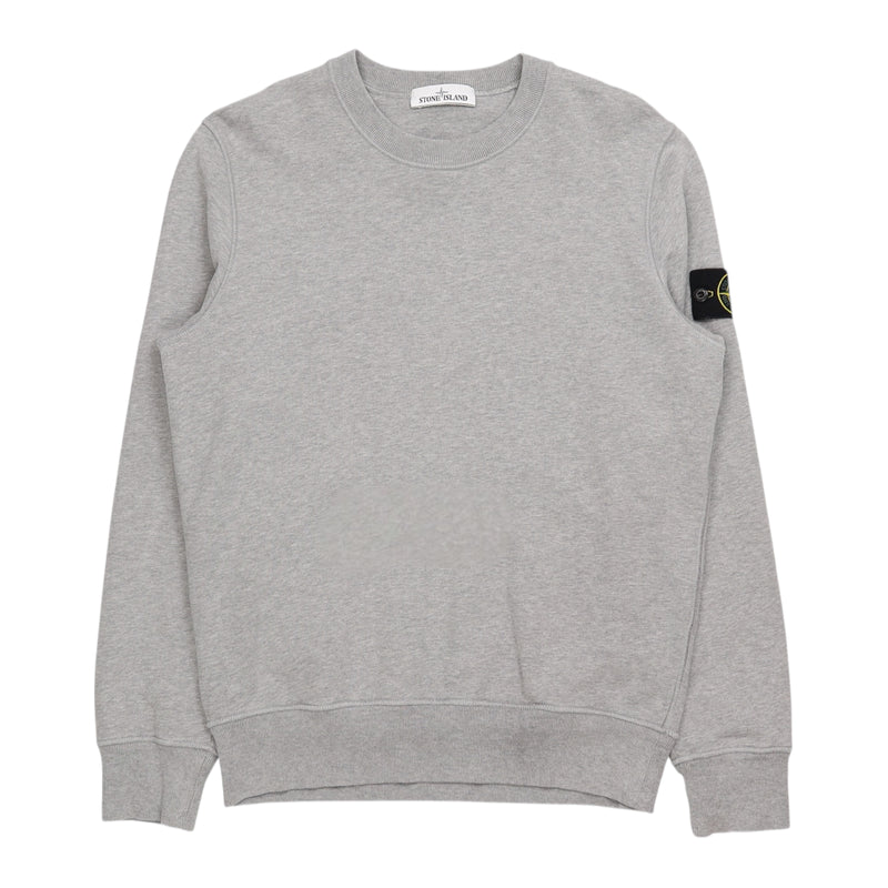 Stone Island A/W 21 Garment Dyed Sweatshirt in Grey, front
