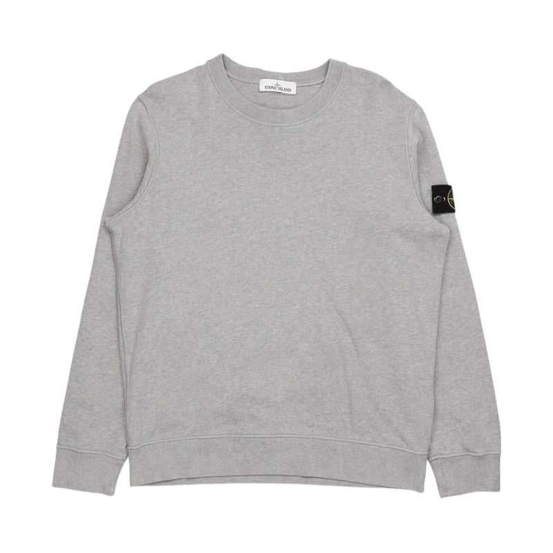 Stone Island A/W 21 Garment Dyed Sweatshirt in Grey, front