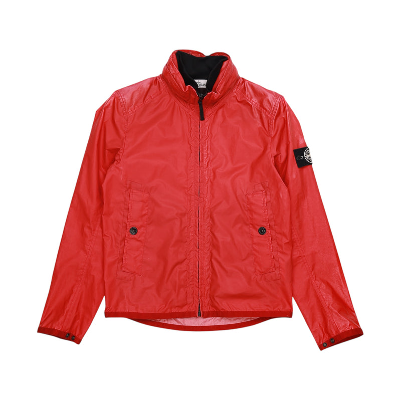 Stone Island S/S 13 Reflex Mat Reflective Special Process Jacket in Red, front