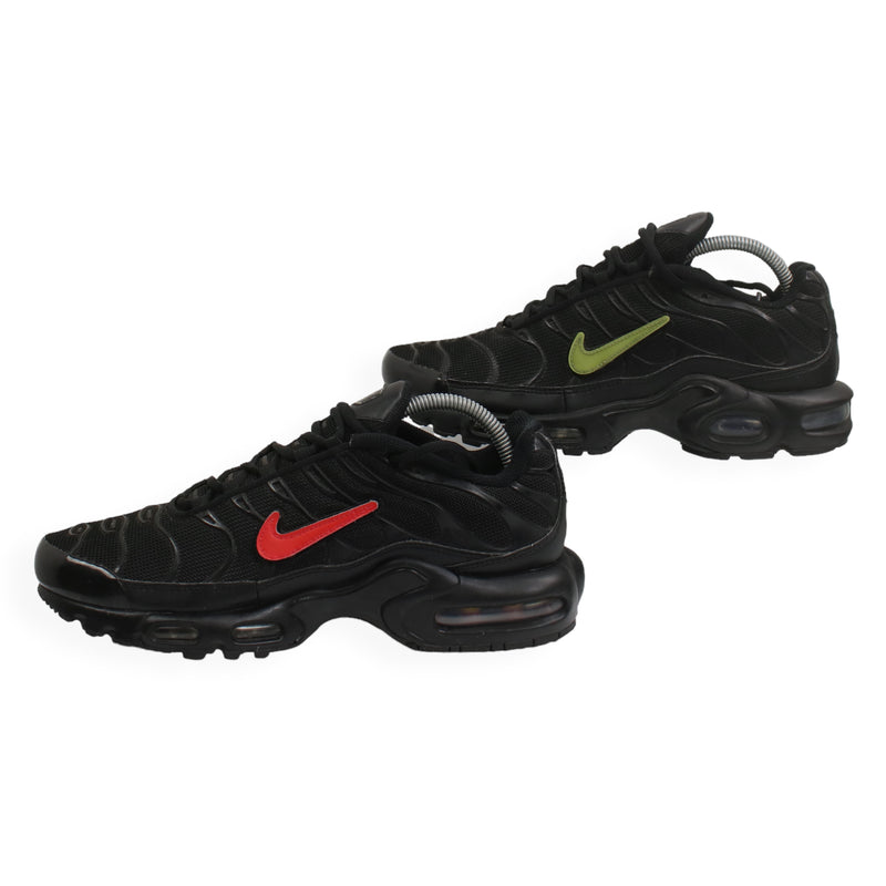 Nike Removable Swoosh Trainers in Black, front
