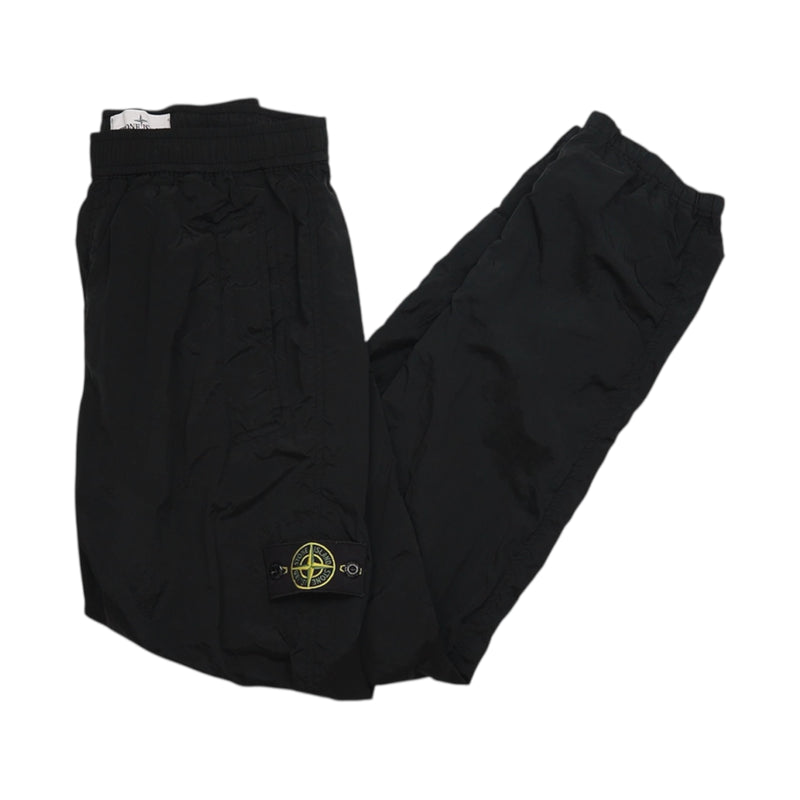 Stone Island A/W 23 Nylon Metal Pants in Black, front