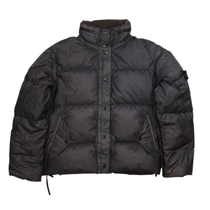 Stone Island A/W 14 Giubbotto Vera Piuma Real Down Puffer Jacket in Grey, front