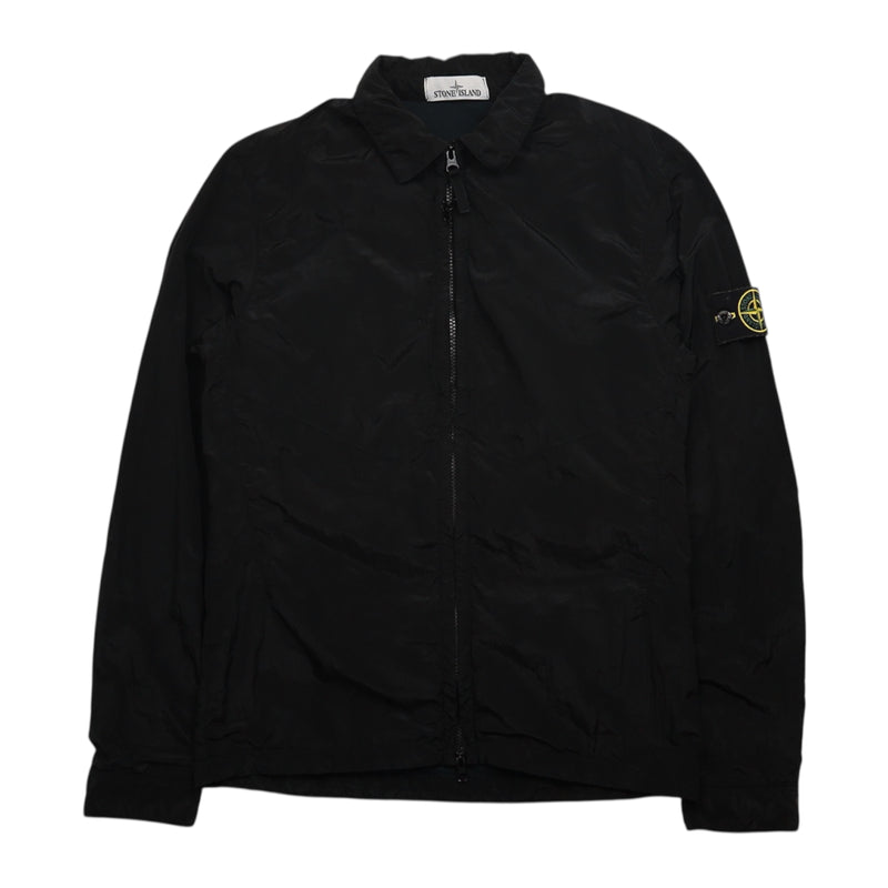Stone Island A/W 16 Nylon Metal Cotton Lined Overshirt in Black, front