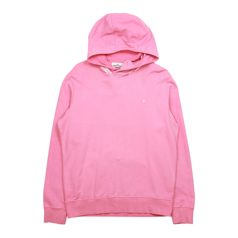 Stone Island A/W 20 Compass Hoodie in Pink, front