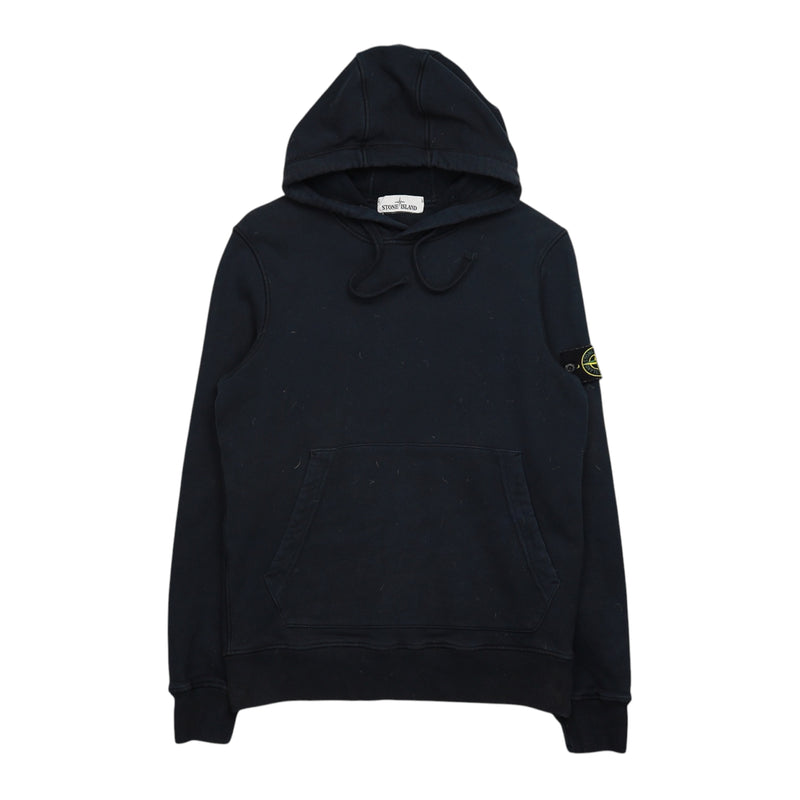 Stone Island A/W 20 Garment Dyed Hoodie in Navy, front