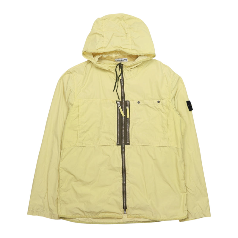 Stone Island S/S 10 Tela Resinata Resin Nylon Jacket in Yellow, front