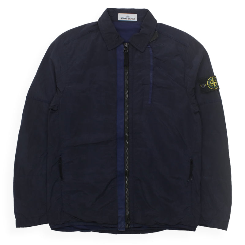 Stone Island S/S 15 Nylon Metal Overshirt in Navy, front
