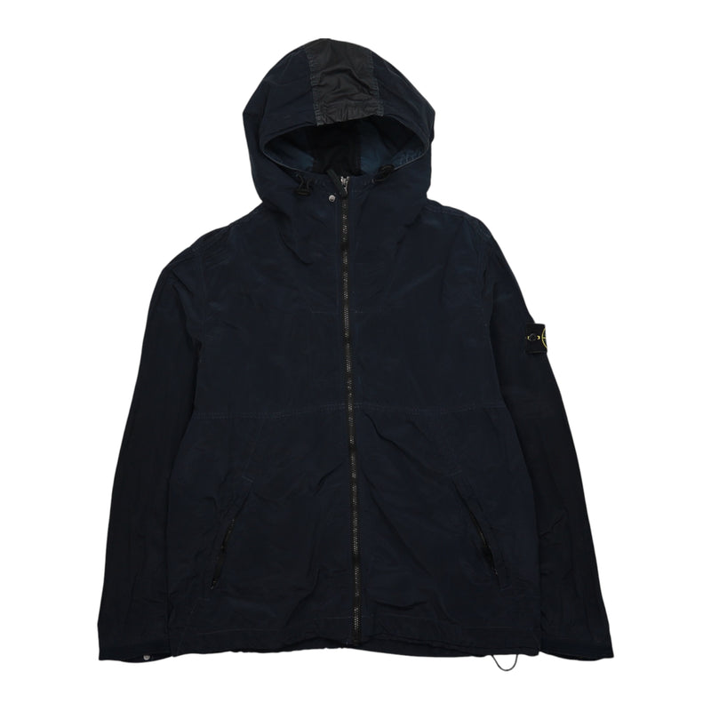 Stone Island S/S 15 Nylon Metal Hooded Jacket in Navy, front