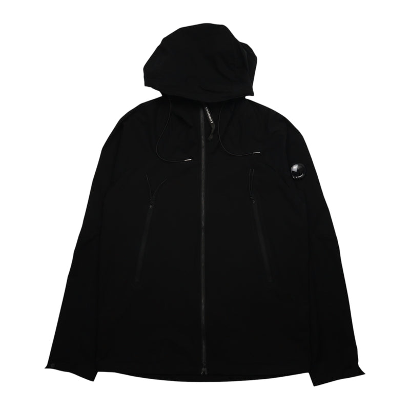 C.P. Company Pro-Tek Hooded Lens Jacket in Black, front