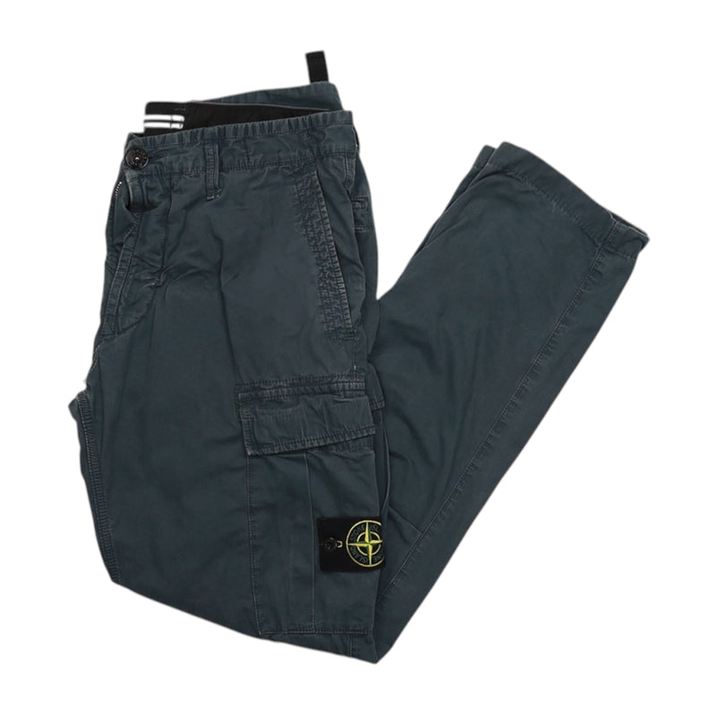 Stone Island S/S 18 Slim Fit Cargo Pants in Grey, front