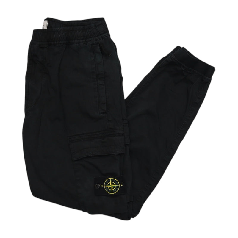 Stone Island A/W 22 Type RE-T Cargo Pants in Black, front