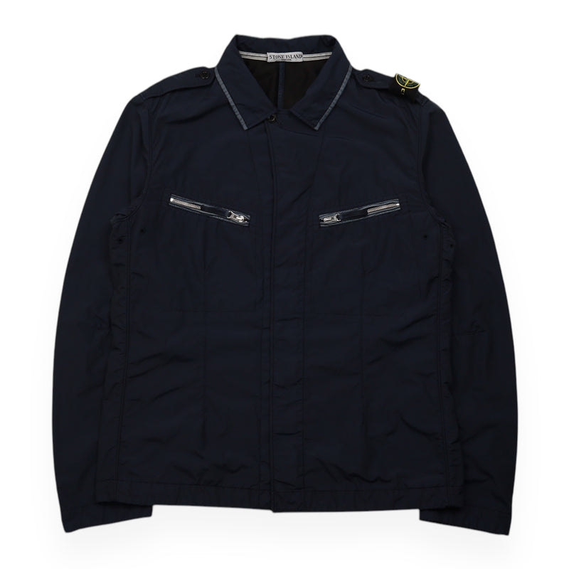 Stone Island A/W 10 Garment Dyed Treated CO/NY Jacket in Navy, front