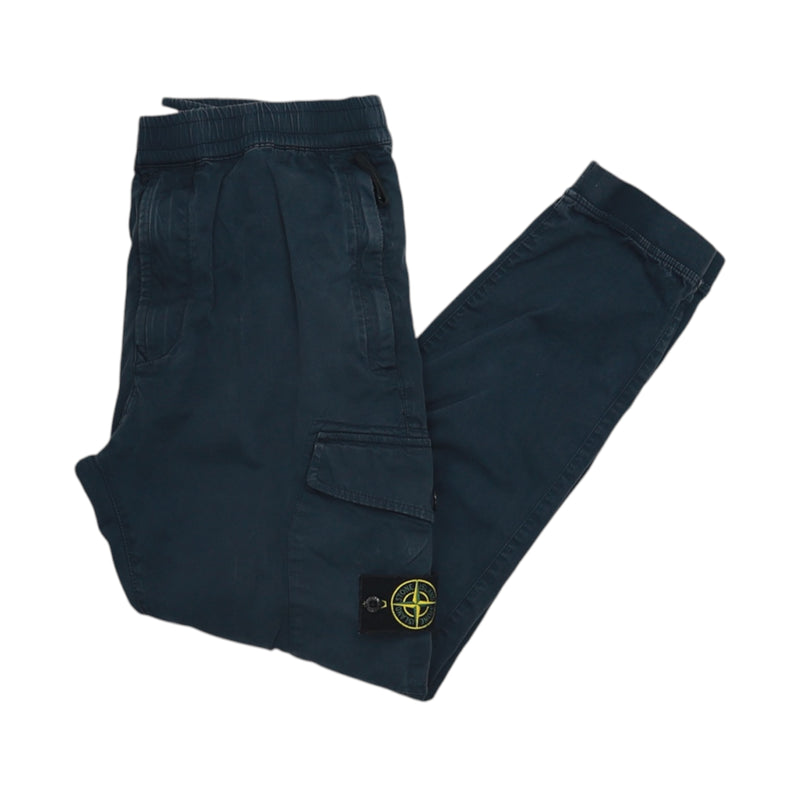 Stone Island A/W 20 RE-T Cargo Pants in Blue, front