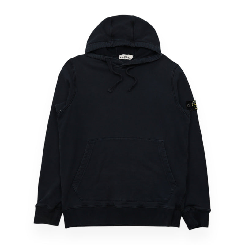 Stone Island A/W 20 Garment Dyed Hoodie in Navy, front