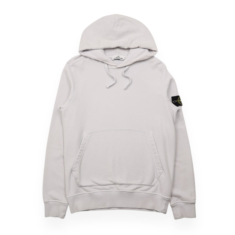 Stone Island A/W 18 Full Zip Hoodie in Pale Blue, front