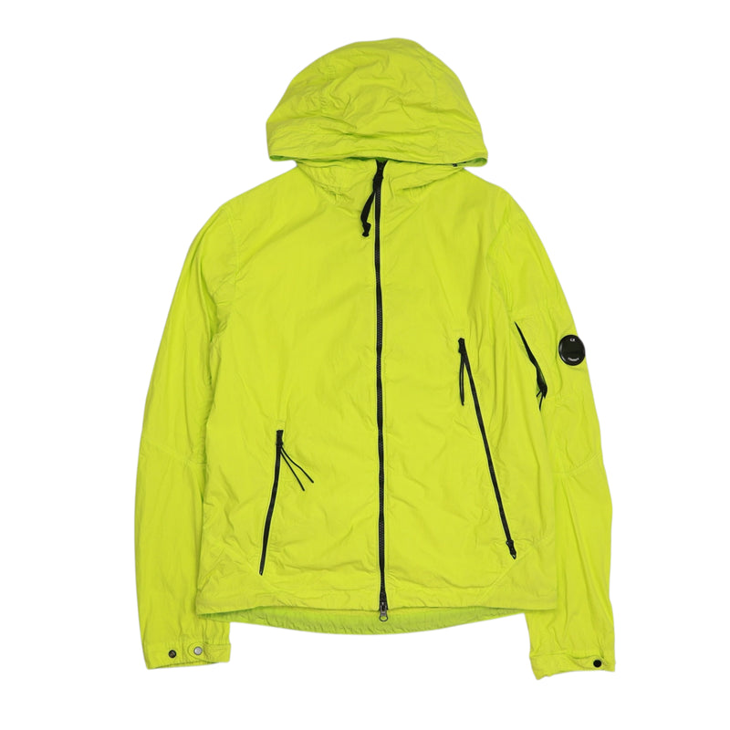 C.P. Company 50 Fili Hooded Jacket in Yellow, front