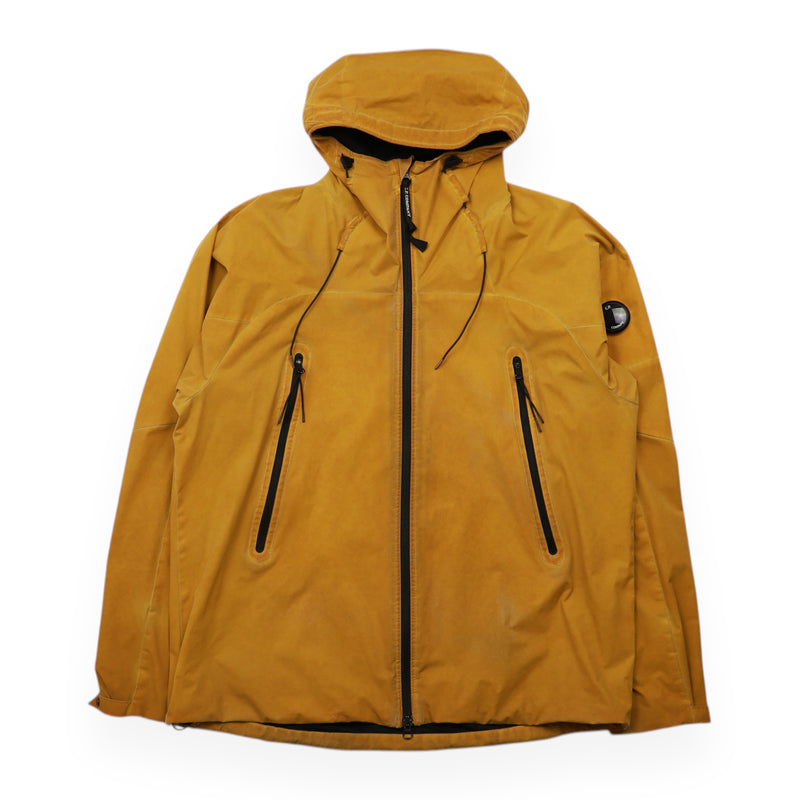 C.P. Company Re-Colour Pro Tek Lens Jacket in Mustard Yellow, front