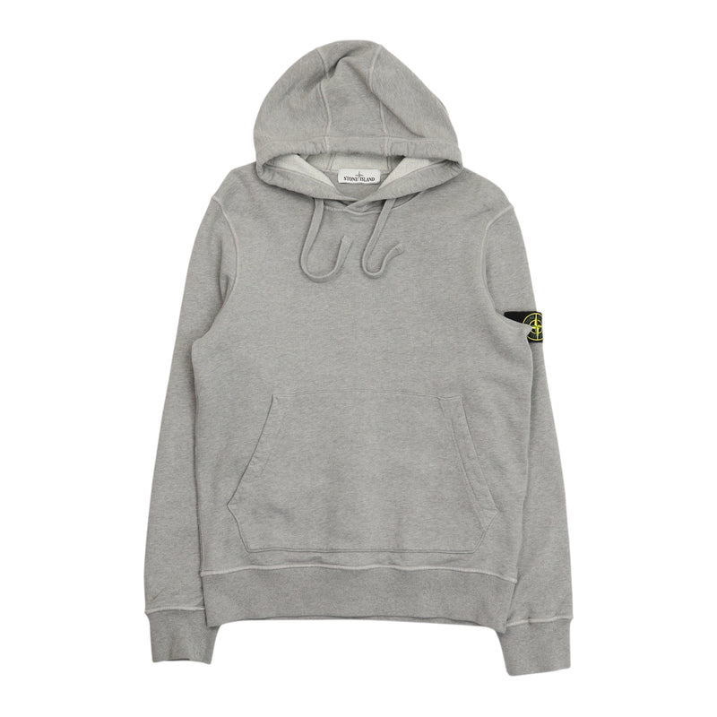 Stone Island A/W 20 Garment Dyed Hoodie in Grey, front