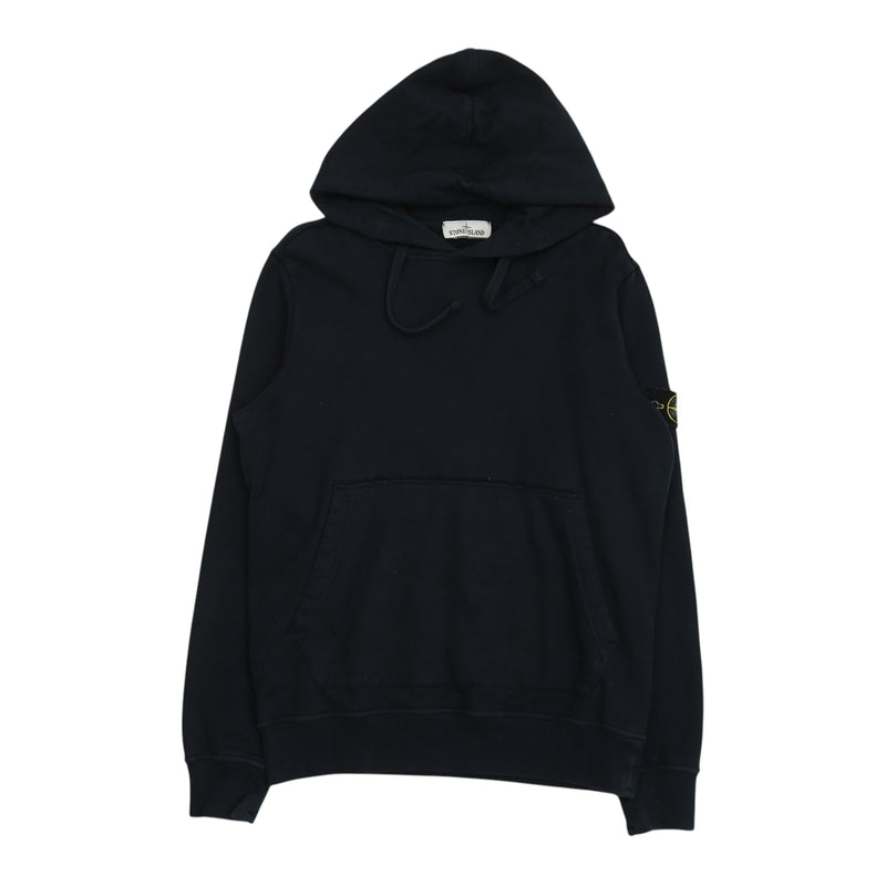 Stone Island A/W 19 Garment Dyed Hoodie in Navy, front