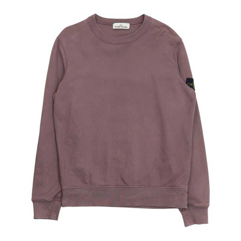 Stone Island A/W 20 Garment Dyed Sweatshirt in Purple, front