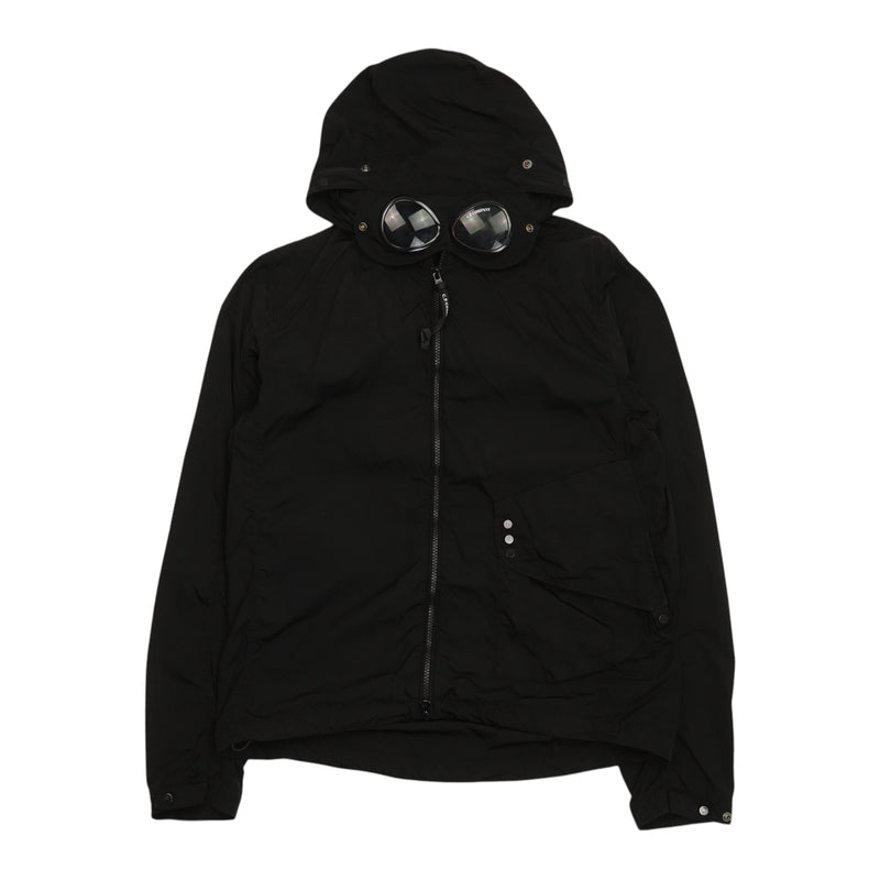 C.P. Company Chrome Goggle Jacket in Black, front