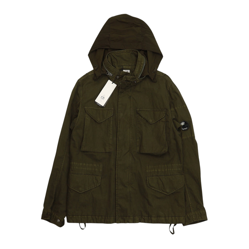 C.P. Company 50 Fili Gum Field Jacket in Grey, front
