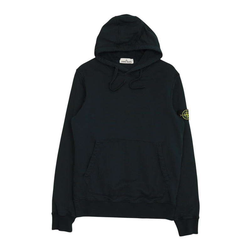 Stone Island A/W 20 Garment Dyed Hoodie in Navy, front