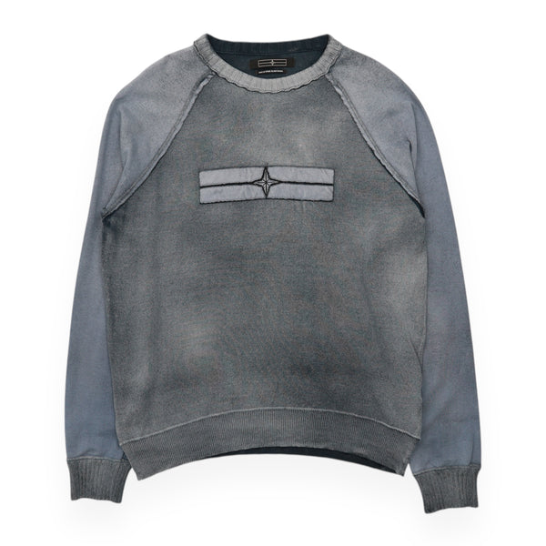 Stone Island SS07 Distressed Logo Jumper Sweatshirt