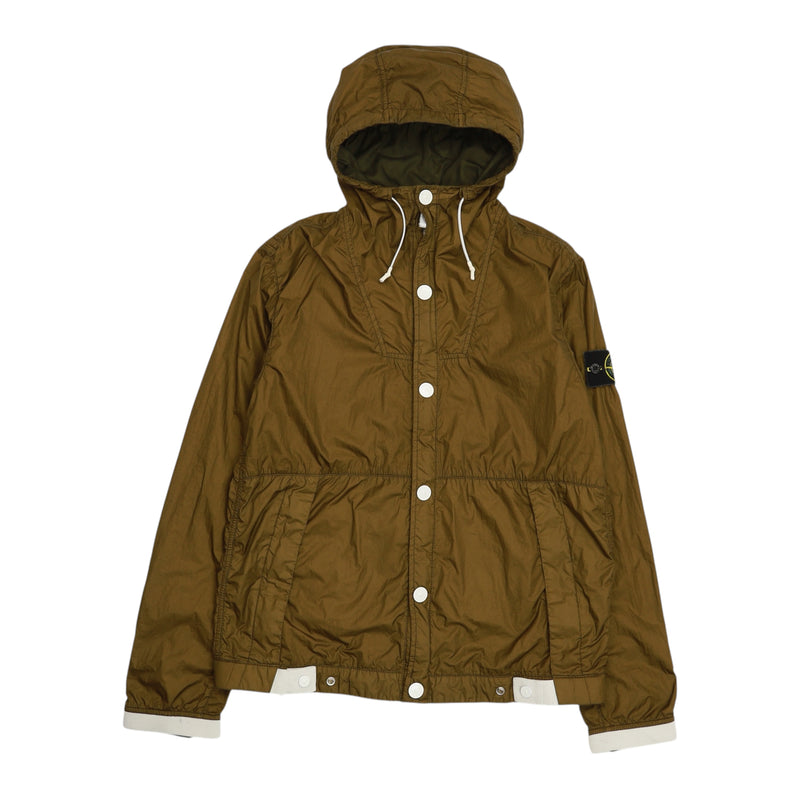Stone Island S/S 15 Membrana 3L TC Hooded Jacket in Khaki, front