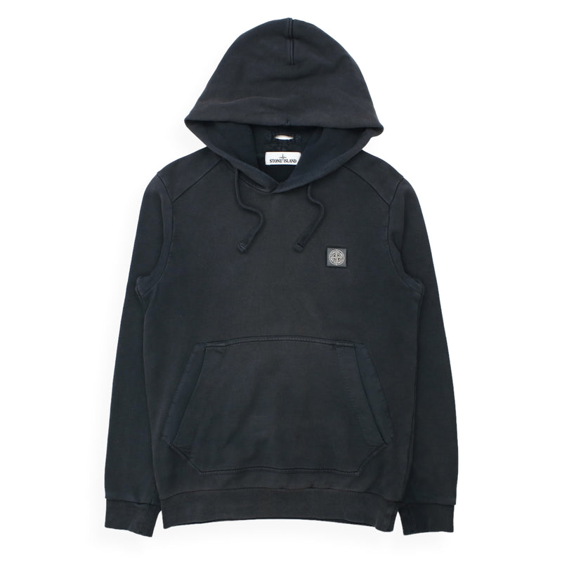 Stone Island A/W 14 Garment Dyed Compass Hoodie in Navy, front