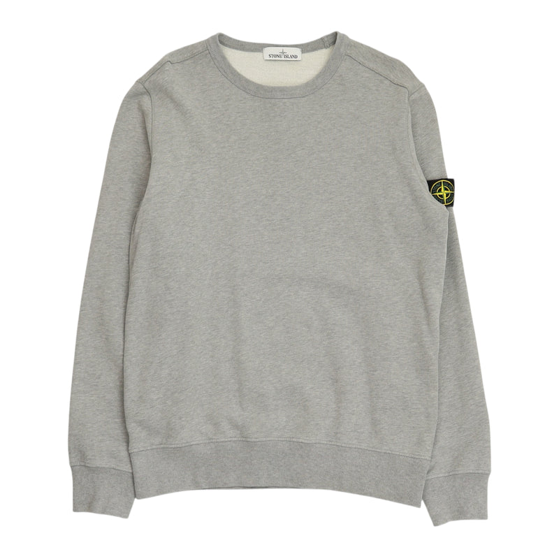 Stone Island A/W 19 Garment Dyed Sweatshirt in Grey, front