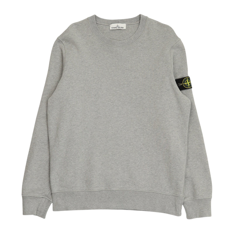 Stone Island A/W 20 Garment Dyed Sweatshirt in Grey, front