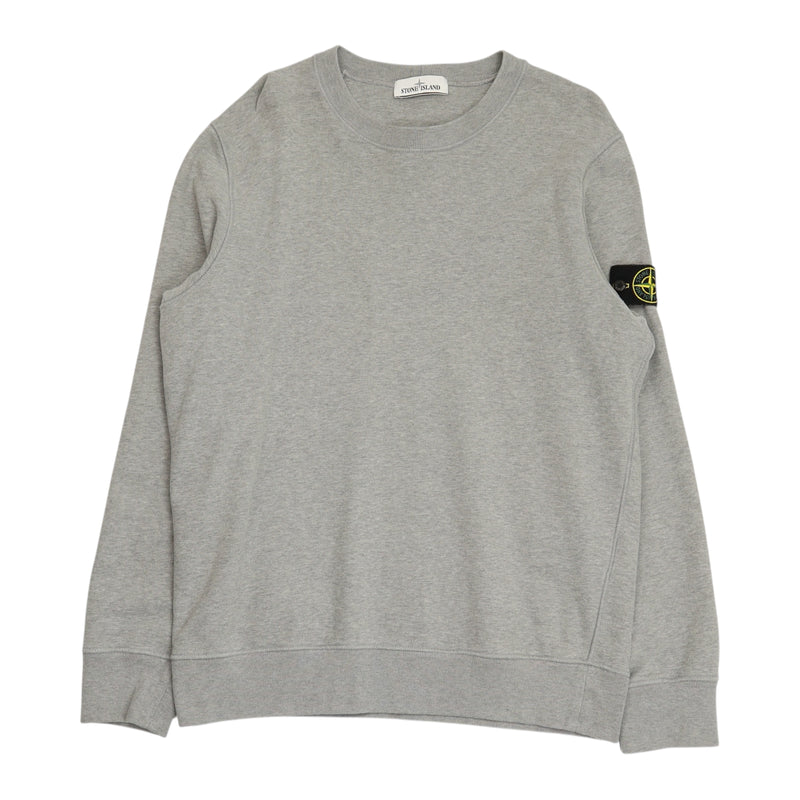 Stone Island A/W 21 Garment Dyed Sweatshirt in Grey, front