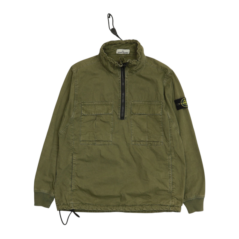 Stone Island A/W 19 Smock Pullover Overshirt in Khaki, front