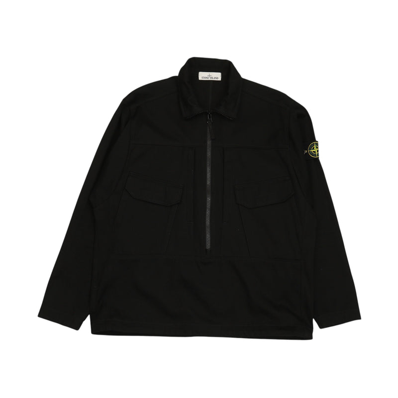 Stone Island A/W 21 Pocket Smock Jacket in Black, front