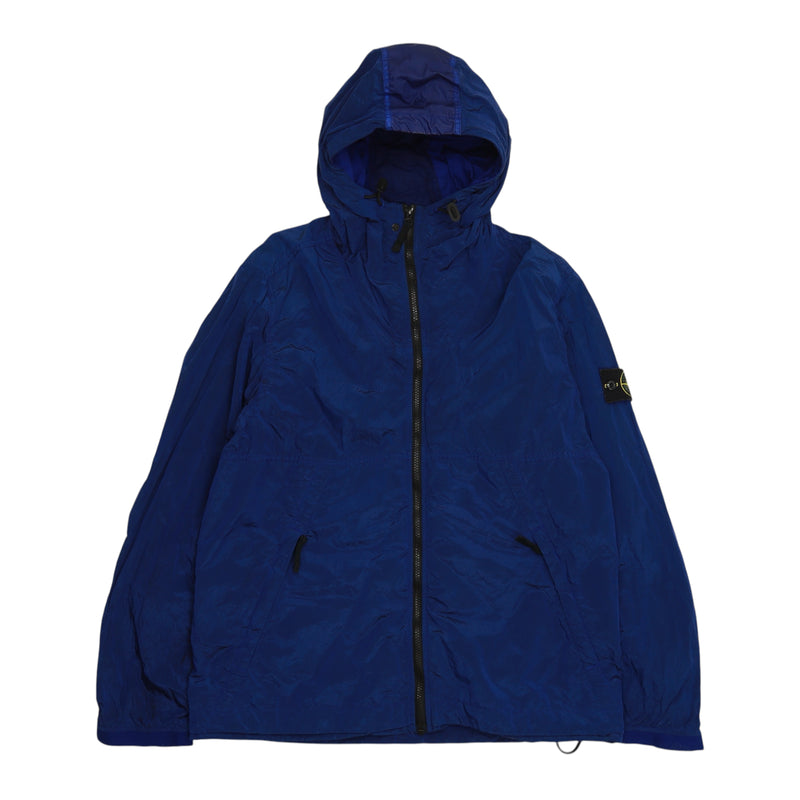 Stone Island S/S 15 Nylon Metal Hooded Jacket in Blue, front