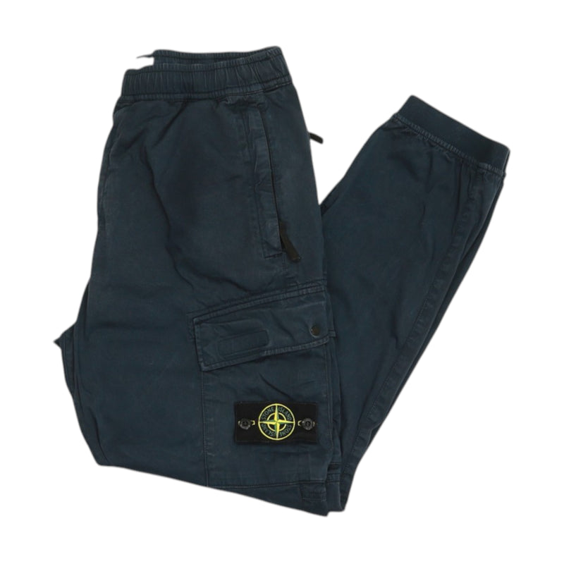 Stone Island A/W 21 RE-T Cargo Pants in Navy, front